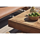 リビングテーブル 100×100cm テーブル リビング 重厚 高級感 天然木 大型 北欧 ナチュラル カジュアル アメリカン おしゃれ インテリア 木目 柄 ローテーブル 【納期A】【azm-we-888】