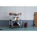 サイドワゴン 折り畳み 折りたたみ ガレージ 車庫 玄関 オフィス 現場 職場 会社 棚 収納 キャスター付き スリム コンパクト すき間収納 省スペース ハンドル 【納期B】【azm-wg-305】