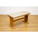 ベンチ ダイニングベンチ 椅子 イス チェアー クッション PVCレザー 天然木 シンプル 家具調 おしゃれ 北欧 インテリア 合わせやすい ナチュラル カントリー 【納期B】【bh02bdbr】