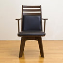 ダイニングチェア 椅子 回転式 座面 肘掛けつき ひじ付き 北欧 ナチュラル カントリー デザイン おしゃれ シンプル 合わせやすい 家具調 チェアー 単品 1脚 【納期B】【bh04c】