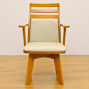 ダイニングチェア 椅子 回転式 座面 肘掛けつき ひじ付き 北欧 ナチュラル カントリー デザイン おしゃれ シンプル 合わせやすい 家具調 チェアー 単品 1脚 【納期B】【bh04c】