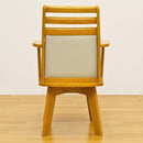 ダイニングチェア 椅子 回転式 座面 肘掛けつき ひじ付き 北欧 ナチュラル カントリー デザイン おしゃれ シンプル 合わせやすい 家具調 チェアー 単品 1脚 【納期B】【bh04c】