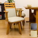 ダイニングチェア 椅子 回転式 座面 肘掛けつき ひじ付き 北欧 ナチュラル カントリー デザイン おしゃれ シンプル 合わせやすい 家具調 チェアー 単品 1脚 【納期B】【bh04c】