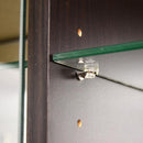 コレクションケース 薄型 大型 コレクションラック コレクション 棚 ガラス 扉 収納棚 壁面収納 フィギュアケース スリム 白 ホワイト ダークブラウン 茶色 黒系 【納期A】【clr-485】