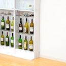 コレクションケース 薄型 大型 コレクションラック コレクション 棚 ガラス 扉 収納棚 壁面収納 フィギュアケース スリム 白 ホワイト ダークブラウン 茶色 黒系 【納期A】【clr-485】