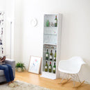 コレクションケース 薄型 大型 コレクションラック コレクション 棚 ガラス 扉 収納棚 壁面収納 フィギュアケース スリム 白 ホワイト ダークブラウン 茶色 黒系 【納期A】【clr-485】