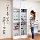 コレクションケース 上置き セット コレクションラック ハイタイプ コレクションボックス コレクションボード 棚 薄型 大型 ガラス 収納 壁面 フィギュア スリム 【納期A】【clr-485set】