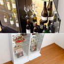 コレクションケース 上置き セット コレクションラック ハイタイプ コレクションボックス コレクションボード 棚 薄型 大型 ガラス 収納 壁面 フィギュア スリム 【納期A】【clr-485set】