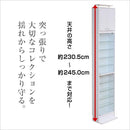 コレクションケース 上置き セット コレクションラック ハイタイプ コレクションボックス コレクションボード 棚 薄型 大型 ガラス 収納 壁面 フィギュア スリム 【納期A】【clr-485set】