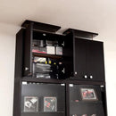 上置き棚 単品 上置き収納 突っ張り つっぱり 上置きラック コレクションケース専用 ボックス ボード 薄型 扉 天井 収納 スリム 有効活用 デッドスペース 耐震 【納期A】【clr-485up】