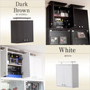 上置き棚 単品 上置き収納 突っ張り つっぱり 上置きラック コレクションケース専用 ボックス ボード 薄型 扉 天井 収納 スリム 有効活用 デッドスペース 耐震 【納期A】【clr-485up】