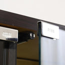 コレクションケース 薄型 コレクションラック ロータイプ 収納棚 ガラス 扉 壁面 フィギュアケース 人形 ローボード 白 ホワイト ダークブラウン 茶色 黒系 【納期A】【clr-900】