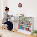 コレクションケース 薄型 コレクションラック ロータイプ 収納棚 ガラス 扉 壁面 フィギュアケース 人形 ローボード 白 ホワイト ダークブラウン 茶色 黒系 【納期A】【clr-900】