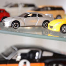 コレクションケース 薄型 コレクションラック ロータイプ 収納棚 ガラス 扉 壁面 フィギュアケース 人形 ローボード 白 ホワイト ダークブラウン 茶色 黒系 【納期A】【clr-900】