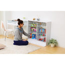 コレクションケース ガラス 棚 コレクションラック ロータイプ 深型 フィギュアケース 収納棚 おしゃれ シンプル 白 90cm ミニカー 車 コミック 本 CD DVD 食器 【納期A】【clr-d-900】