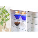 コレクションケース ガラス 棚 コレクションラック ロータイプ 深型 フィギュアケース 収納棚 おしゃれ シンプル 白 90cm ミニカー 車 コミック 本 CD DVD 食器 【納期A】【clr-d-900】