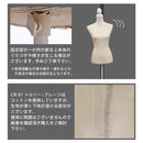 トルソー 木製 レディース 女性 マネキン ボディ ブラック 黒 アイボリー 腕なし 胴体だけ おしゃれ アンティーク調 インテリア 装飾 訳あり アウトレットセール 【納期B】【cn01bk】