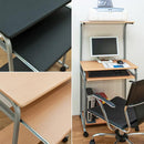 パソコンデスク 机 PCデスク スリム ラック 棚付き 一体型 プリンター台 収納 キャスターつき キーボードトレイ トレー スライド コンパクト 省スペース 幅 60cm 【納期B】【ct2606na】