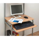 パソコンデスク 机 PCデスク スリム ラック 棚付き 一体型 プリンター台 収納 キャスターつき キーボードトレイ トレー スライド コンパクト 省スペース 幅 60cm 【納期B】【ct2606na】