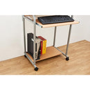 パソコンデスク 机 PCデスク スリム ラック 棚付き 一体型 プリンター台 収納 キャスターつき キーボードトレイ トレー スライド コンパクト 省スペース 幅 60cm 【納期B】【ct2606na】