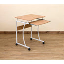 デスク 机 コンパクト 小さい パソコンデスク PCデスク スライド棚付き キャスター付き 子供部屋 オフィス リビング 学習 キャスター付き スライドトレー 【納期B】【ct2957】