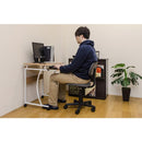 デスク 机 コンパクト 小さい パソコンデスク PCデスク スライド棚付き キャスター付き 子供部屋 オフィス リビング 学習 キャスター付き スライドトレー 【納期B】【ct2957】