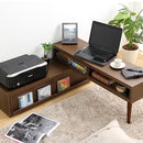 テレビ台 完成品 伸縮式 テレビボード TVボード TV台 ローボード コーナー L字型 変形 【納期A】【er-120ex】