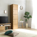 収納棚 扉つき スリム ラック 本棚 A4 収納可能 取っ手 おしゃれ 北欧 キッチン 5段 縦置き 横置き キューブボックス カラーボックス 木目 ホワイト シンプル 【納期E】【et-t5d】