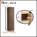 収納棚 扉つき スリム ラック 本棚 A4 収納可能 取っ手 おしゃれ 北欧 キッチン 5段 縦置き 横置き キューブボックス カラーボックス 木目 ホワイト シンプル 【納期E】【et-t5d】