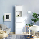 収納棚 扉つき スリム ラック 本棚 A4 収納可能 取っ手 おしゃれ 北欧 キッチン 5段 縦置き 横置き キューブボックス カラーボックス 木目 ホワイト シンプル 【納期E】【et-t5d】