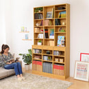 壁面収納 大容量 本棚 コミック収納 大きいサイズ 【納期A】【etd-120】