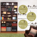 壁面収納 大容量 本棚 コミック収納 大きいサイズ 【納期A】【etd-120】