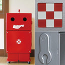 収納棚 子供用 子ども用 キッズ かわいい ラック 扉付き 本棚 おもちゃ箱 安全 日本製 木製 背面塗装 ロボット ROBIT ロビット ete エテ 【納期F】【ete-it19】