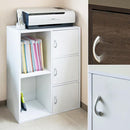 収納棚 収納ラック 2段 3段 扉つき 取っ手付き オープンラック シンプル ディスプレイ 北欧 おしゃれ 【納期B】【fb016d】