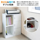 収納棚 収納ラック 2段 3段 扉つき 取っ手付き オープンラック シンプル ディスプレイ 北欧 おしゃれ 【納期B】【fb016d】