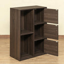 収納棚 収納ラック 2段 3段 扉つき 取っ手付き オープンラック シンプル ディスプレイ 北欧 おしゃれ 【納期B】【fb016d】