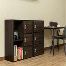 収納棚 収納ラック 2段 3段 扉つき 取っ手付き オープンラック シンプル ディスプレイ 北欧 おしゃれ 【納期B】【fb016d】