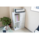 収納棚 収納ラック 2段 3段 扉つき 取っ手付き オープンラック シンプル ディスプレイ 北欧 おしゃれ 【納期B】【fb016d】