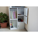 収納棚 収納ラック 2段 3段 扉つき 取っ手付き オープンラック シンプル ディスプレイ 北欧 おしゃれ 【納期B】【fb016d】