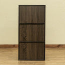 収納ラック 3段 扉つき 鍵付き 取っ手 収納棚 ラック シンプル 北欧 おしゃれ 白 ホワイト 茶 【納期B】【fb03k】