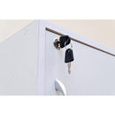 収納ラック 3段 扉つき 鍵付き 取っ手 収納棚 ラック シンプル 北欧 おしゃれ 白 ホワイト 茶 【納期B】【fb03k】