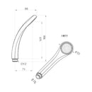 低水圧シャワーヘッド アダプターセット 後付け 自分で 後から 設置 取りつけ 取り付け お風呂場 浴室 バスルーム 低水圧 三栄水栓 SANEI 【納期A】【fmk-740001001】