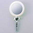 鏡 浴室 お風呂場 曇らない くもらない 角度調整 調節 円形 丸型 ミラー 吸盤 取り付け シェーバーフック付き かみそり 剃刀 バスルーム 【納期A】【fmk-f-173】