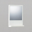 鏡 浴室 洗面所 風呂場 ミラー 棚付き ラック 収納 バスルーム 飛散防止 安全 日本製 賃貸対応 マンション 原状復帰 回復 下地 安心 【納期A】【fmk-f-313】