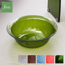 風呂桶 おけ 桶 洗面器 おしゃれ アクリル お風呂桶 湯桶 手桶 ボウル 高級感 透明 クリア シンプル ブルー 青 ブラウン 茶色 グリーン 緑 風呂の桶 オケ favor 【納期A】【fmk-favor-001】