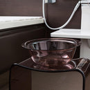 風呂桶 おけ 桶 洗面器 おしゃれ アクリル お風呂桶 湯桶 手桶 ボウル 高級感 透明 クリア シンプル ブルー 青 ブラウン 茶色 グリーン 緑 風呂の桶 オケ favor 【納期A】【fmk-favor-001】