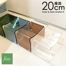 風呂椅子 高さ 20cm おしゃれ アクリル クリア 透明 コの字 お風呂 イス バスチェア シンプル 滑り止め 背もたれなし 茶 ブラウン 青 ブルー 緑 グリーン favor 【納期A】【fmk-favor-003】