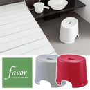 風呂椅子 カビない (かびにくい) 防カビ 対策 高さ 25cm 家 ホテル 旅館 学校 お風呂 バスチェア スツール 白 ホワイト 赤 レッド シルバー シンプル 使いやすい 【納期A】【fmk-favor-007】