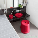 風呂椅子 30cm 高さ カビ 対策 防止 かびにくい 白 ホワイト 赤 レッド シルバー 家 ホテル 民宿 病院 施設 店舗 お風呂 椅子 スツール シンプル バスチェアー 【納期A】【fmk-favor-008】