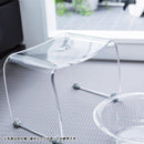 風呂椅子 洗面器 セット 30cm 座高 高さ バスチェアー 桶 おけ 湯桶 お風呂 椅子 ボウル アクリル 半透明 おしゃれ 高級感 ホテルライク モダン スタイリッシュ 【納期A】【fmk-favor-014】